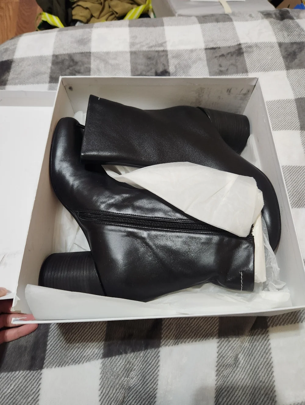 MM6 Maison Martin Margiela Anatomic Ankle Boots In Black New In Box - Picture 7 of 16